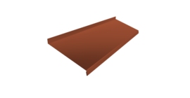 Отлив простой 200 0,45 Drap RAL 8004 терракота (2м)