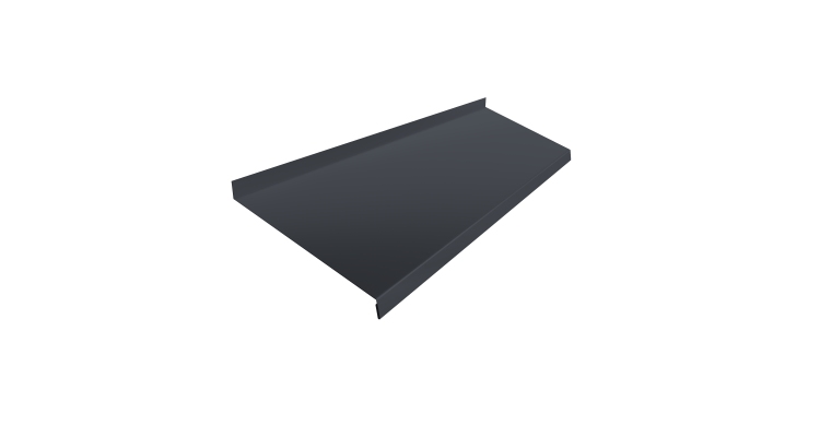 Отлив простой 250 0,45 Drap RAL 7024 мокрый асфальт (2м)