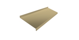 Отлив простой 250 0,45 PE с пленкой RAL 1014 слоновая кость (2м)