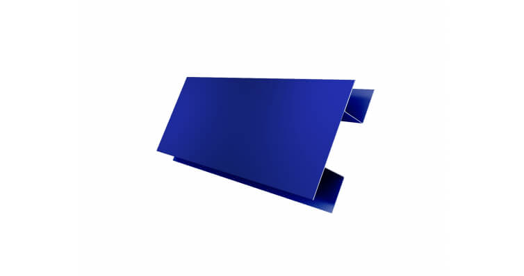 Планка H-образная/стыковочная сложная 75мм PE RAL 5002 ультрамариново-синий