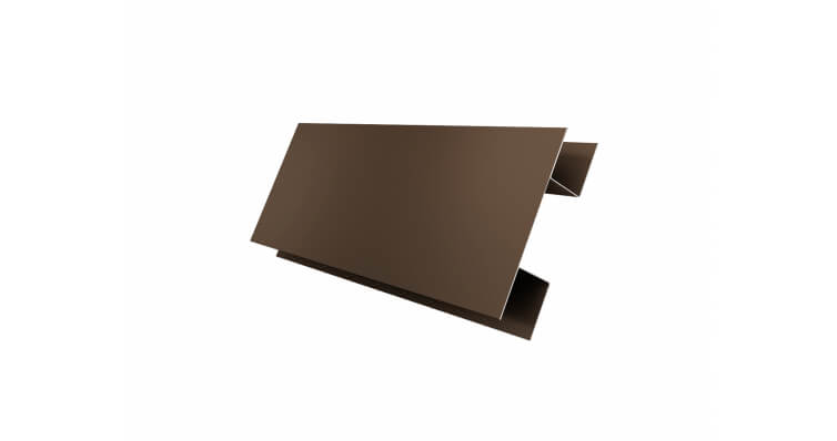 Планка H-образная/стыковочная сложная 75мм GreenCoat Pural RR 32 темно-коричневый