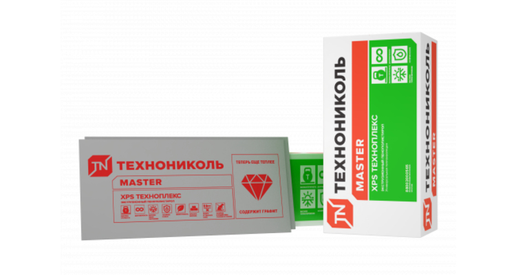 ТЕХНОПЛЕКС экструзионный пенополистирол XPS (0,267м3/уп.) 118х58см 30мм 13 шт