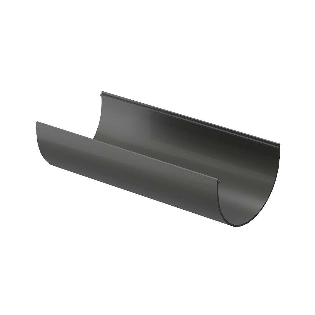 Желоб водосточный 3 м Standard, серый