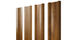 Штакетник М-образный А с прямым резом 0.45 Print Elite Golden Wood TwinColor