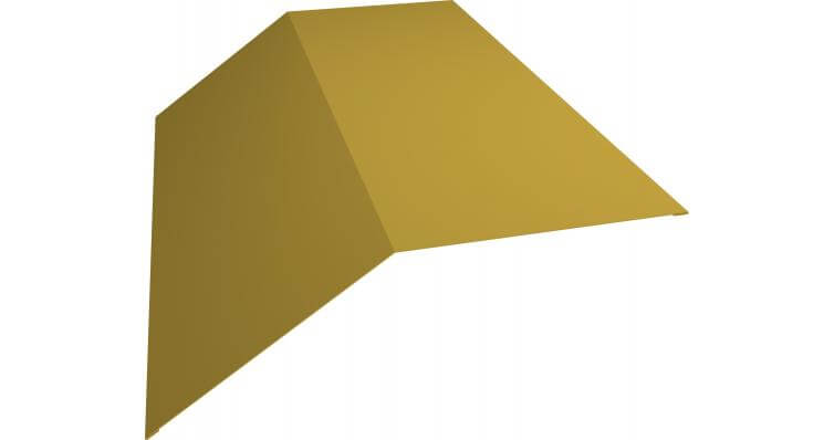 Планка конька 190х190 0,45 PE RAL 1018 цинково-желтый (2м)