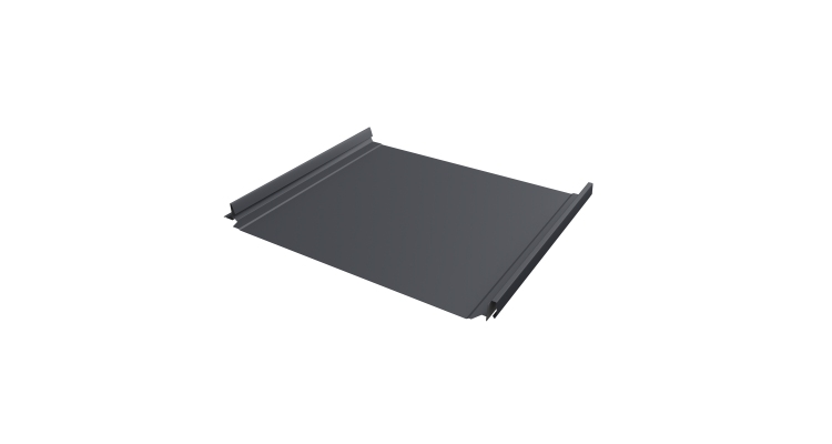 Кликфальц Pro Grand Line 0,45 Drap с пленкой на замках RAL 7024 мокрый асфальт