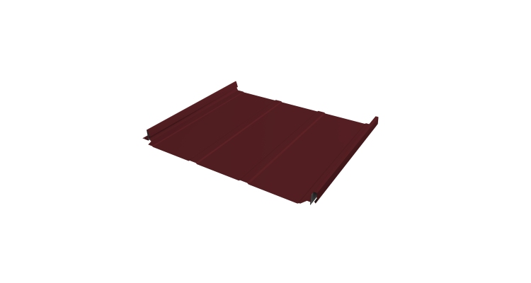 Кликфальц Pro Line Grand Line 0,5 Satin с пленкой на замках RAL 3005 красное вино