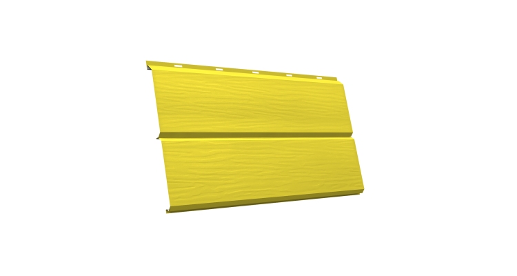 ЭкоБрус 3D GL 0.45 PE с пленкой RAL 1018 цинково-желтый