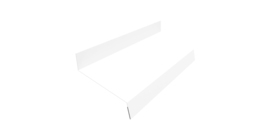 Отлив простой 50 0,45 Drap с пленкой RAL 9003 сигнальный белый (2м)