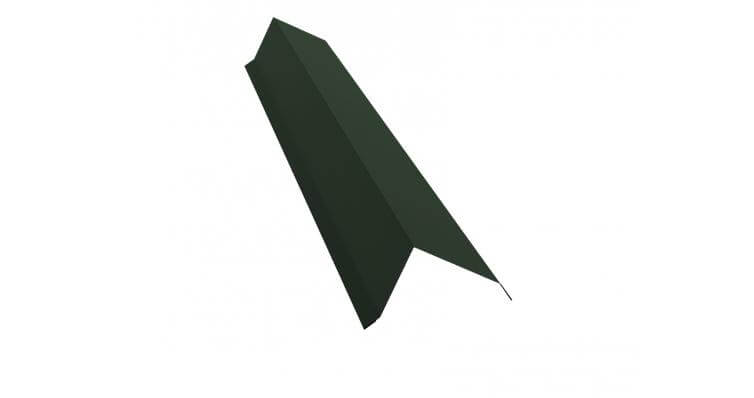 Планка торцевая 80х100 GreenCoat Pural Matt RR 11 темно-зеленый
