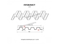 Профнастил Н75 x 750 B ПЭ 01 RAL 1015 0,7 мм