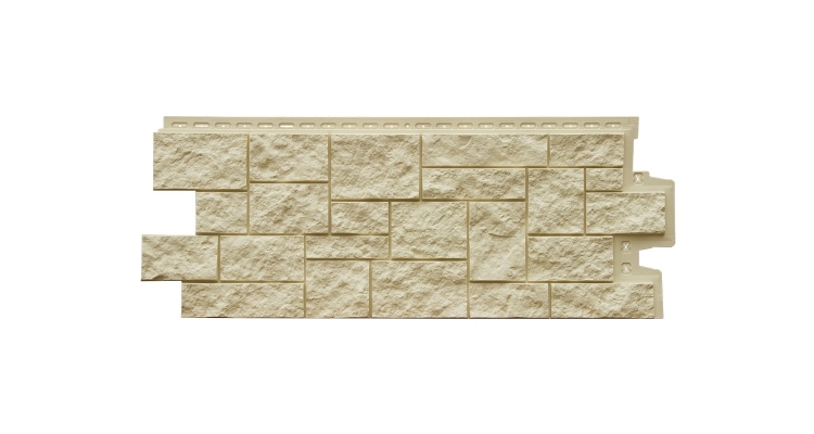 Фасадная панель GL Дикий камень Classic бежевый
