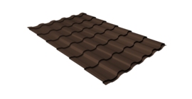 Металлочерепица кредо Grand Line 0,45 Drap TR lite RAL 8017 шоколад