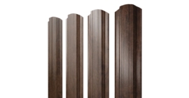 Штакетник Прямоугольный фигурный 0,45 Print Elite Antique Wood TwinColor