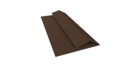 Планка финишная Блок-хаус new 0,45 Drap TwinColor RAL 8017 шоколад (3м)