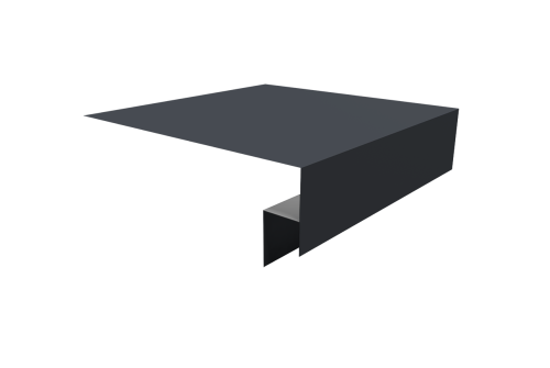 Планка околооконная сложная Блок-хаус new 200х50х27 0,5 Drap TX RAL 7024 мокрый асфальт (3м)