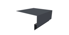 Планка околооконная сложная Блок-хаус new 250х75х27 0,5 Drap RAL 7024 мокрый асфальт (3м)