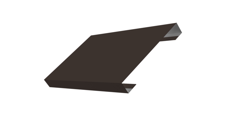 Ламель лицевая 150 забора жалюзи Texas 0.45 PE с пленкой RR 32 темно-коричневый