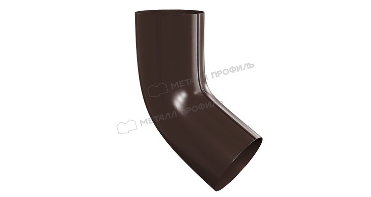 Колено сливное Металл Профиль GRANDSYSTEM D90х60 градусов RAL 8017