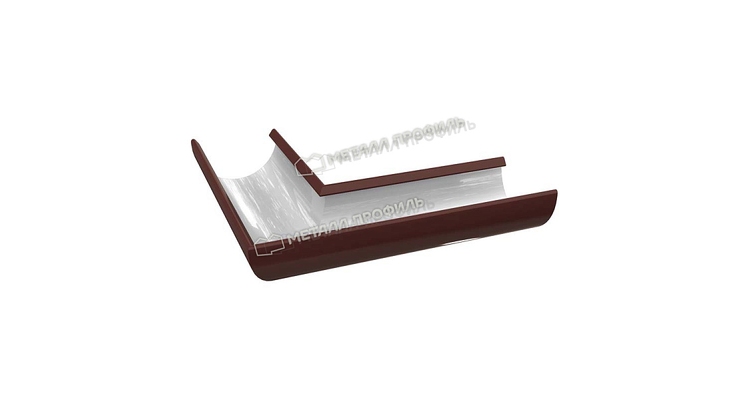 Угол желоба Металл Профиль ПРОЕКТ D185 RAL 8017