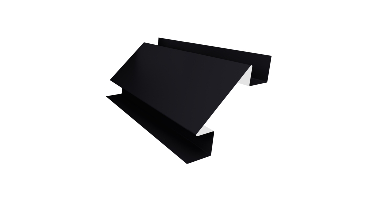 Планка угла внутреннего сложного Экобрус Grand Line 0,45 Drap ST RAL 9005 черный (2м)