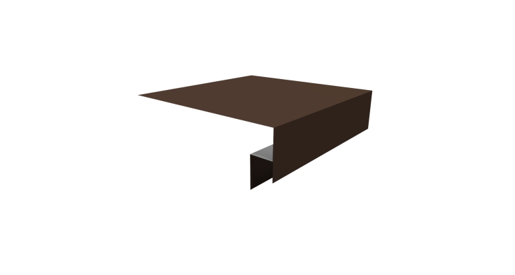 Планка околооконная сложная Экобрус Grand Line 200х50х25 0,45 Drap ST RAL 8017 шоколад (3м)