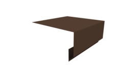 Планка околооконная сложная Экобрус Grand Line 250х75х25 0,45 Drap TwinColor RAL 8017 шоколад (2м)