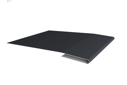 Планка начальная 0,5 Satin с пленкой RAL 7024 мокрый асфальт (2м)