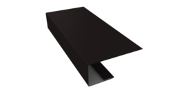 J-Профиль 18мм 0,5 Satin с пленкой RAL 9005 черный (3м)