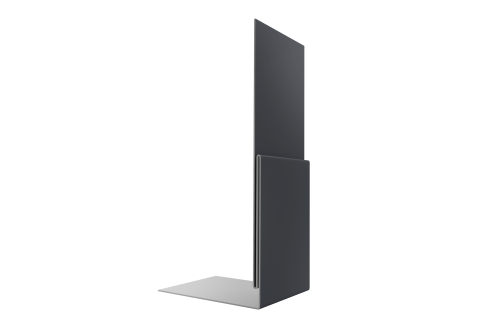 Планка приемная оконная 0,5 Satin с пленкой RAL 7024 мокрый асфальт (2м)