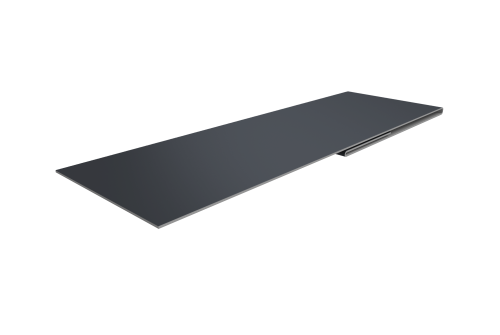 Планка финишная 48х25 0,5 Satin с пленкой RAL 7024 мокрый асфальт (2м)