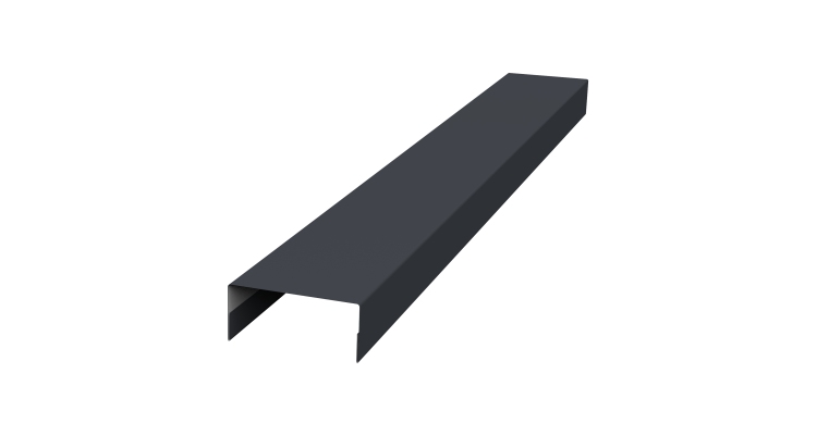 Крышка 30х20 жалюзи Texas 0,45 Drap ST RAL 7024 мокрый асфальт (2,5м)