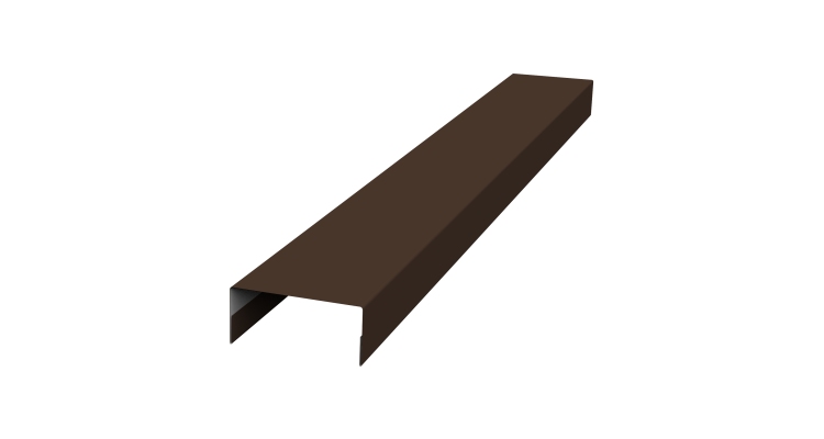 Крышка 30х20 жалюзи Texas 0,45 PE-Double RAL 8017 шоколад (2м)