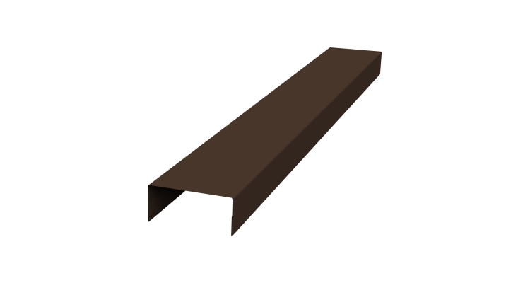 Крышка 30х20 жалюзи Texas 0,5 Satin Matt RAL 8017 шоколад (2,5м)