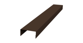 Крышка 30х20 жалюзи Texas 0,5 Velur X RAL 8017 шоколад (2,5м)