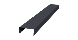 Крышка 45х20 жалюзи Texas 0,5 Atlas X RAL 7024 мокрый асфальт (2,5м)