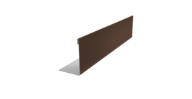 Нащельник 125 Texas 25х35 0,5 PurLite Matt RAL 8017 шоколад (L1,8)