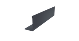 Нащельник 125 Texas 25х35 0,5 Velur X RAL 7024 мокрый асфальт (L1,8)