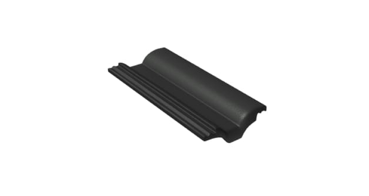 Половинчатая черепица Braas Таунус черный