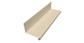 Планка примыкание нижнее к трубе для Кликфальц Pro 0,45 PE с пленкой RAL 1015 светлая слоновая кость (3м)