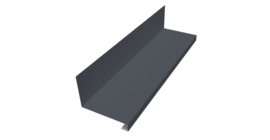 Планка примыкание нижнее к трубе для Кликфальц Pro Grand Line 0,5 Satin Matt RAL 7024 мокрый асфальт (3м)
