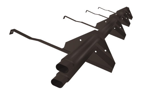 Снегозадержатель трубчатый для натуральной черепицы Стандарт RR 32 3м (профиль до 50мм)