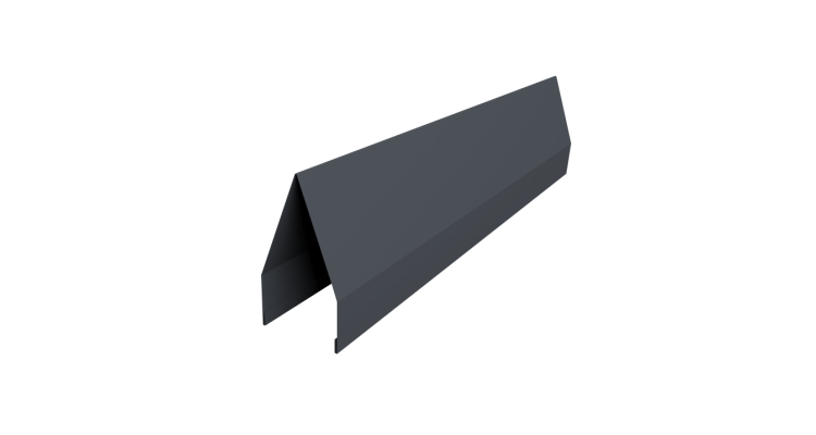 Ламель забора жалюзи Tokyo 0,5 Velur X с пленкой RAL 7024 мокрый асфальт