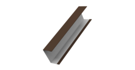 Крышка жалюзи Milan,Tokyo 0,5 Satin RAL 8017 шоколад (3м)