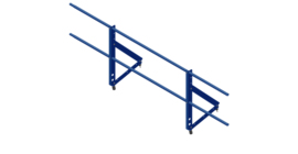 Ограждение кровельное Optima 0,65х2м RAL 5005