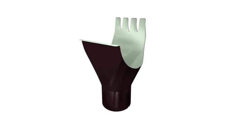 Воронка GL PE 125/90 мм RAL 8017 шоколад